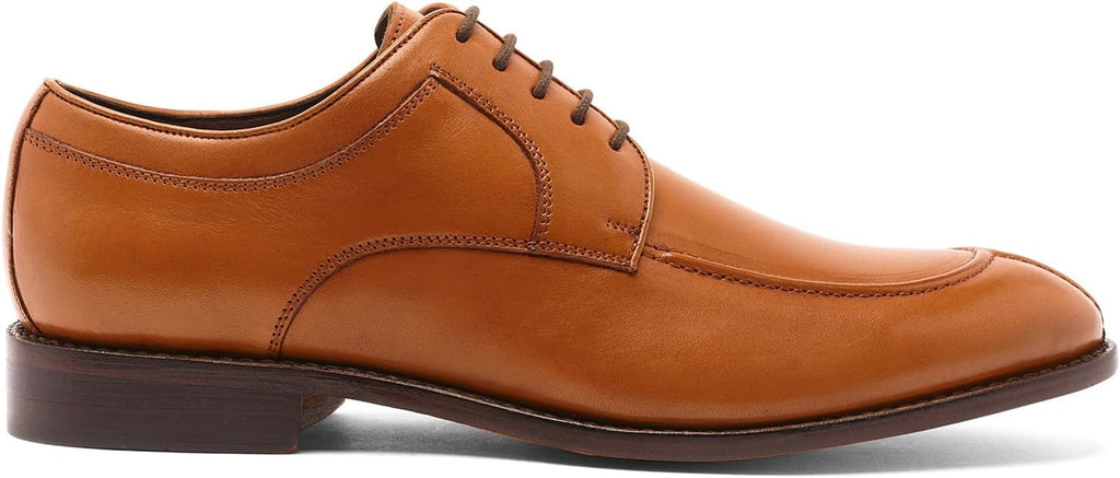 Anthony Veer Men’s Wallace Lace-up Oxford Dress Shoes  Tan Size 8.5