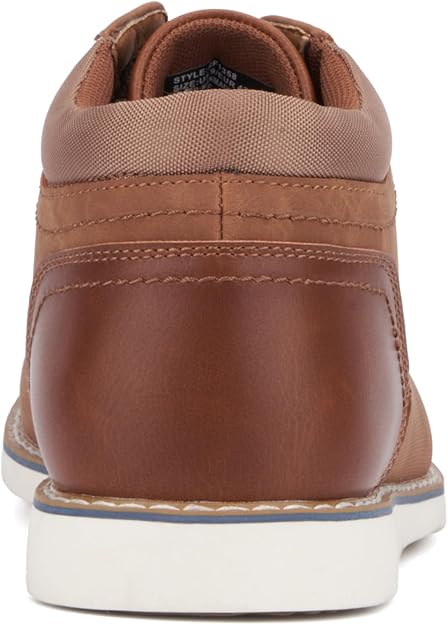 Reserved Footwear Men's Keith  Casual Round Toe Boots  Cognac Size 10.5