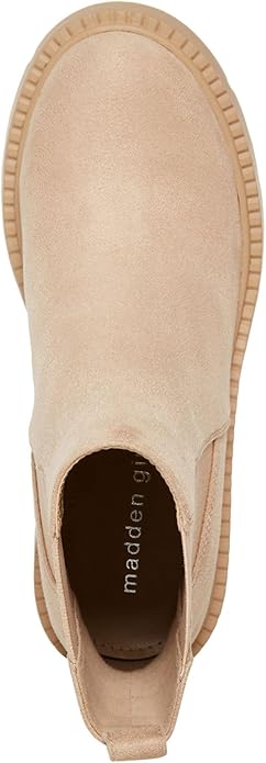 Madden Girl Trust Lug-Sole Chelsea Booties  Color Dark Taupe Size 5M