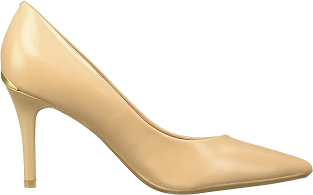 Calvin Klein Women's Gayle Pump  Color Nude Leather Size 6M