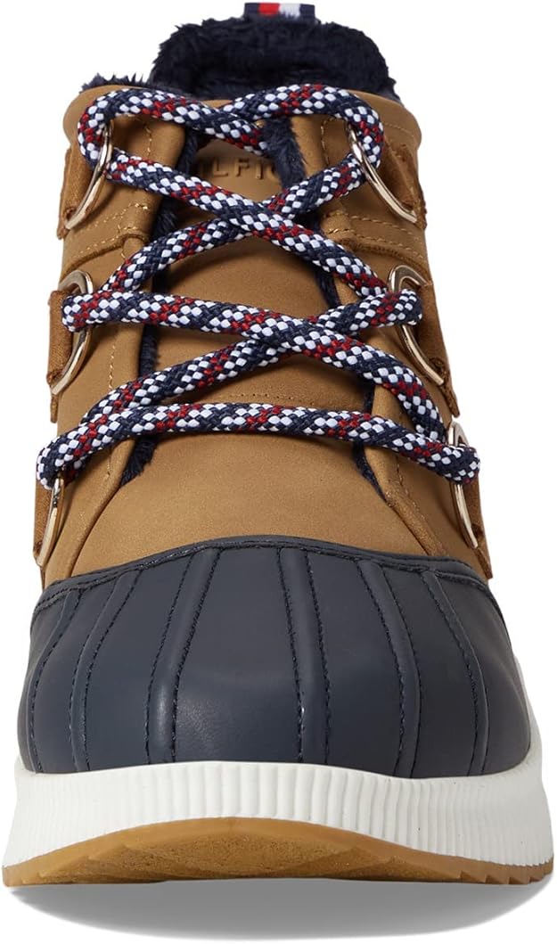 Tommy Hilfiger Women's Jenko Cold Weather Sneaker  Navy/Tan Size 10