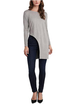 Vince Camuto Women's Asymmetrical Tunic Top  Color Medium Heather Grey Size M