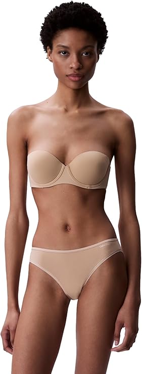 Calvin Klein Perfectly Fit Strapless Convertible Push-Up Bra  Bare Nude Size 34C