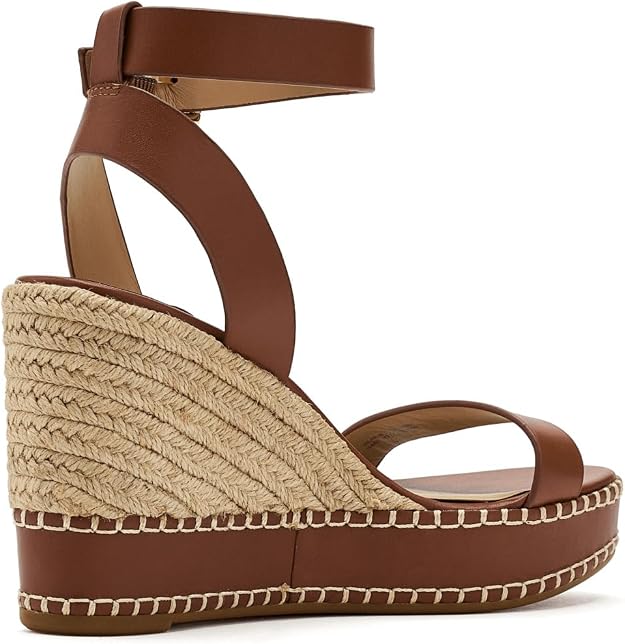 Lauren Ralph Lauren Women's Hilarie Espadrille Platform Wedge Sandals  Lauren Tan Size 8