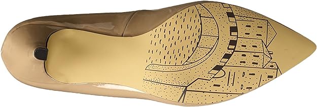 Bella Vita Women's Define II Dress Pumps  Color Nude Patent Size 9.5W