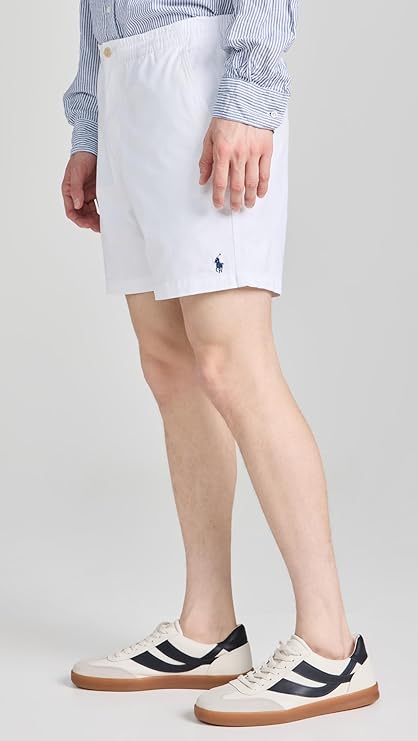 Polo Ralph Lauren Men's Stretch Classic Fit Prepster Chino Shorts  White Size XL