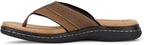 Dockers Men's Laguna Flip-Flop Sandals  Color Dark Tan Size 11M