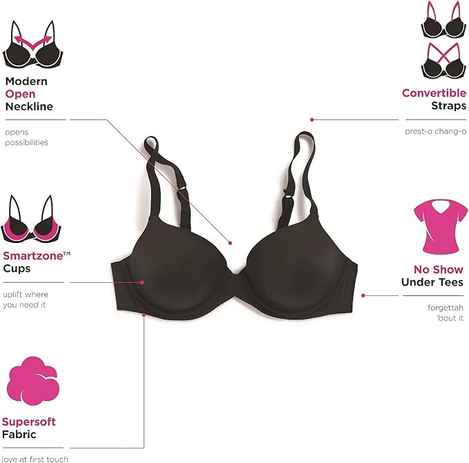 Maidenform One Fab Fit Modern Demi Underwire T-Shirt Bra   Sandshell Nude Size 36C