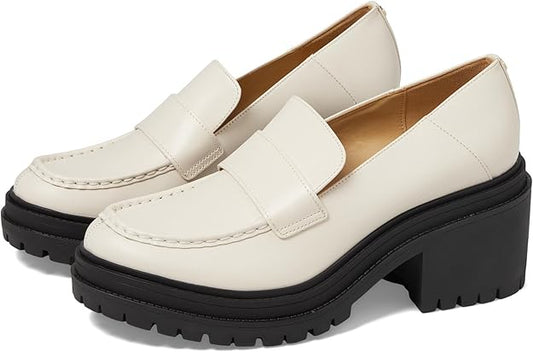 Michael Kors Women's Rocco Slip-On Loafer  Light Cream Size 9.5