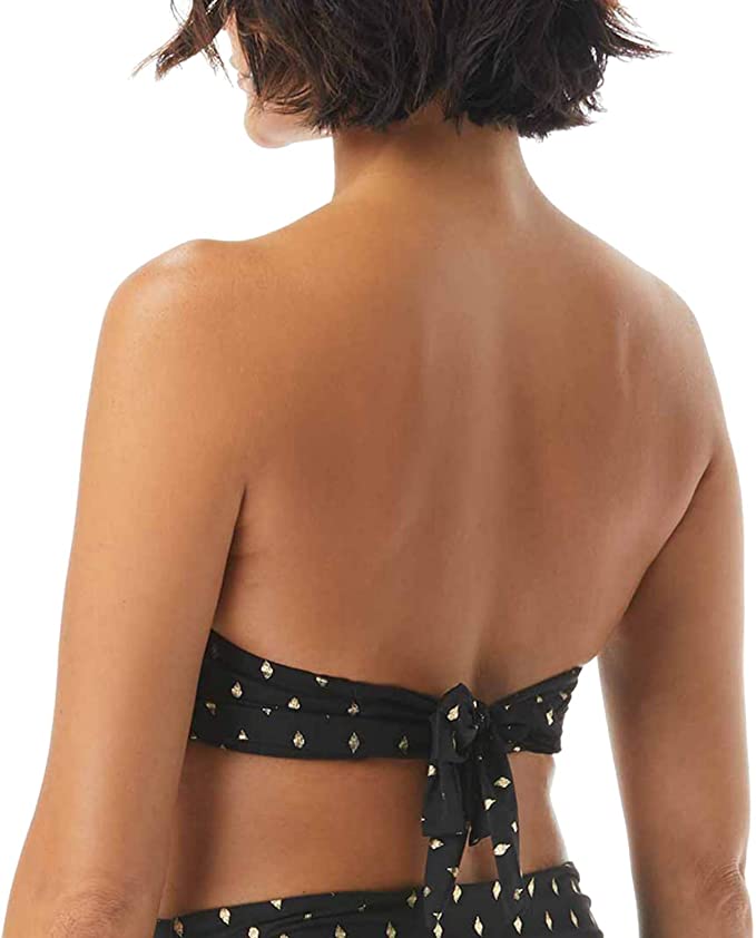 Coco Reef 5-Way Printed Underwire Bikini Top  Color Serengeti Black Size 32C/34C