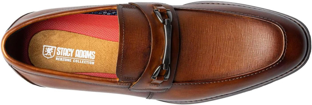 Stacy Adams Men's Kaylor Bit Dress Loafer  Cognac Size 8