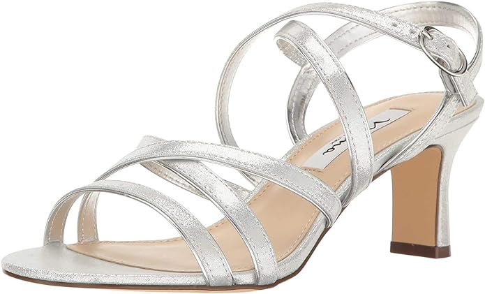 Nina Women's Genaya Strappy Evening Sandals  Color Silver Size 6M