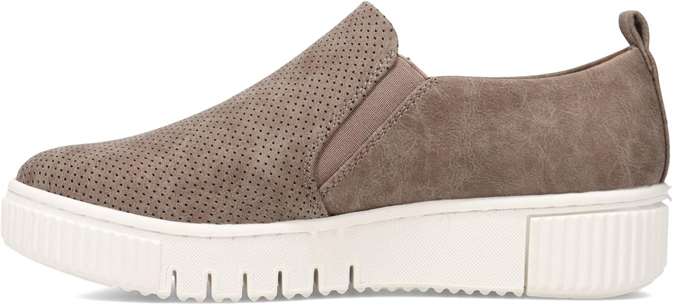 Soul Naturalizer Women's Turner Slip-On Sneakers  Grey Faux Leather Size 6W