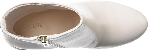 GUESS Women's Crafty Heavy Heeled Ankle Boots  Color Light Cream Size 5M