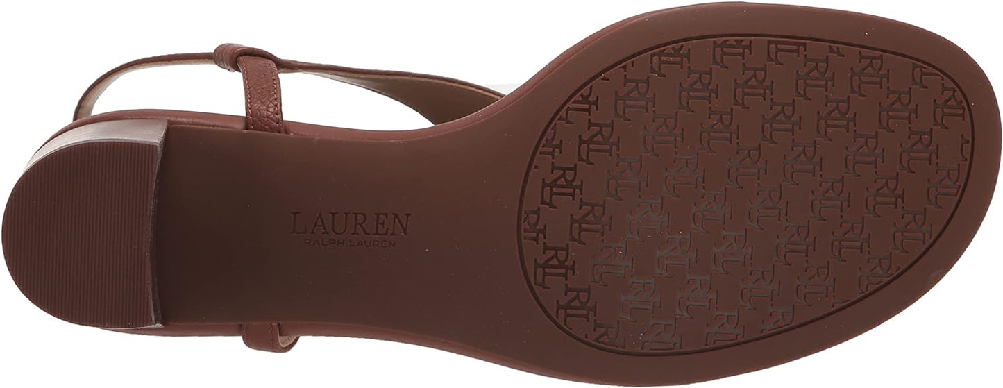 Lauren Ralph Lauren Women's Westcott II Dress Sandals  Color Deep Saddle Tan Size 6M