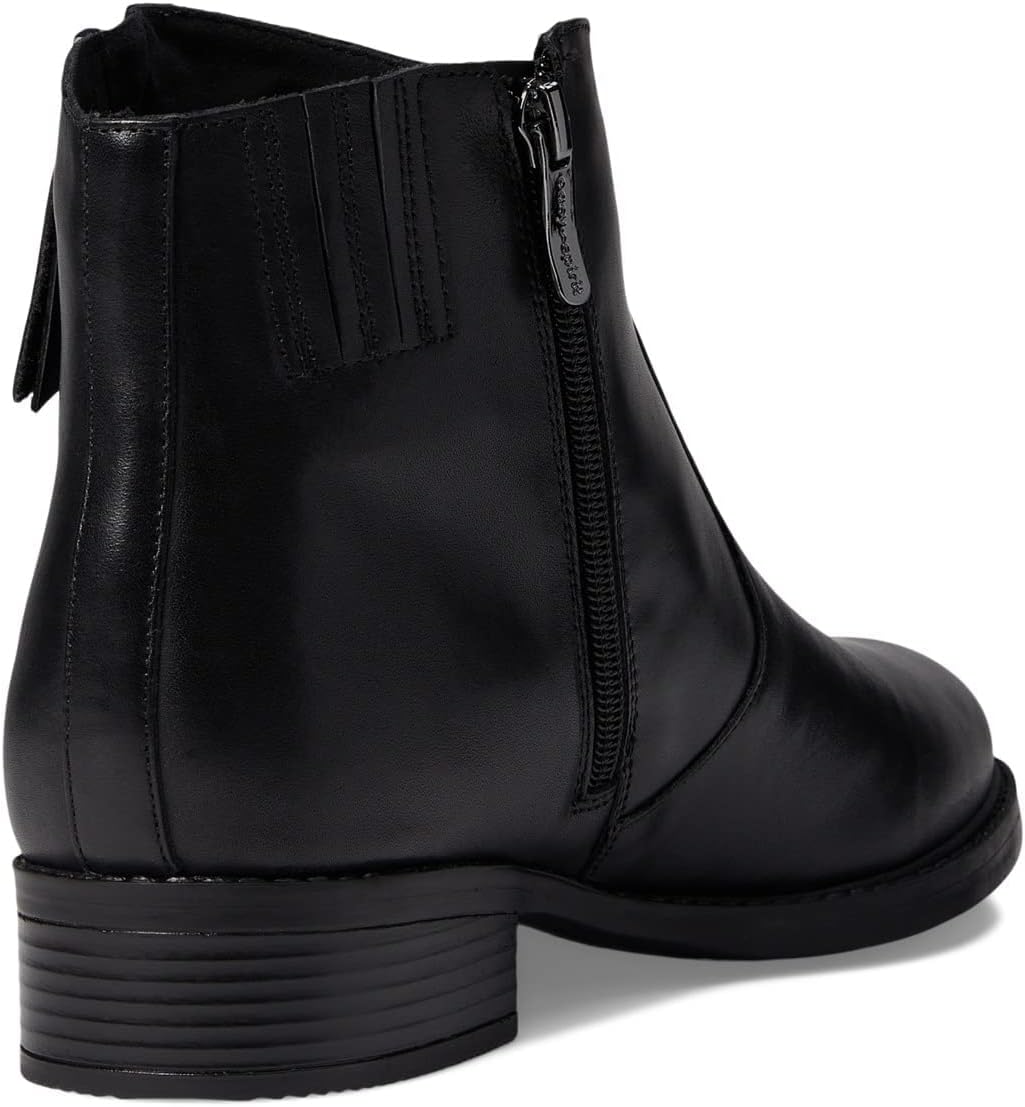 Easy Spirit Women's Lacy Block Heel Ankle Boots  Color Black Leather Size 11M