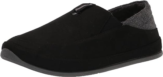 DEER STAGS Men's Slippersooz Campo Slippers  Color Black/Gray Size 13M