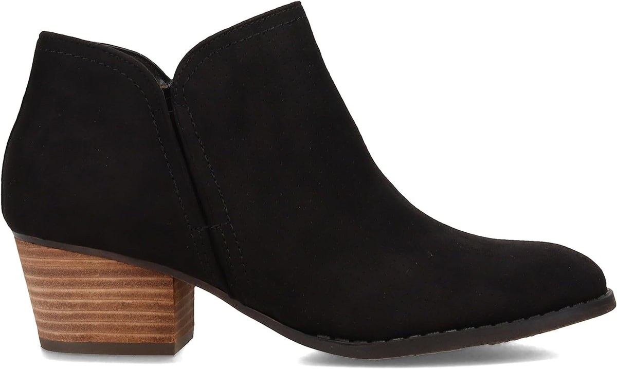 LifeStride Women's Blake Booties  Black Microfiber Size 6.5