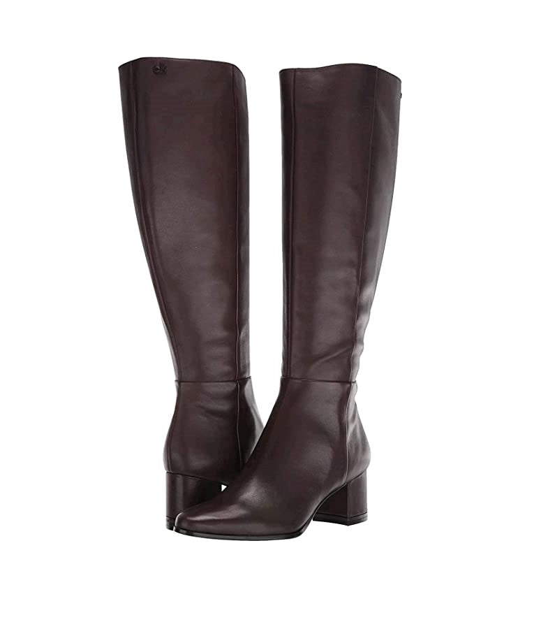 Calvin Klein Womens Freeda Knee High Boots  Color Coffee Bean Size 6M