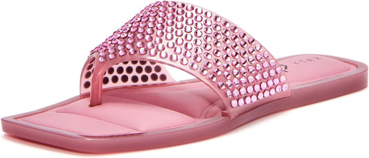 Katy Perry Women's The Geli Slide Thong Flat Sandal  Color Vintage Pink Size 7M