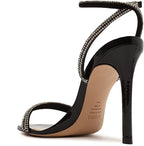 SCHUTZ Altina Glam Sandals  Color Chrystal/Black Size 8.5B