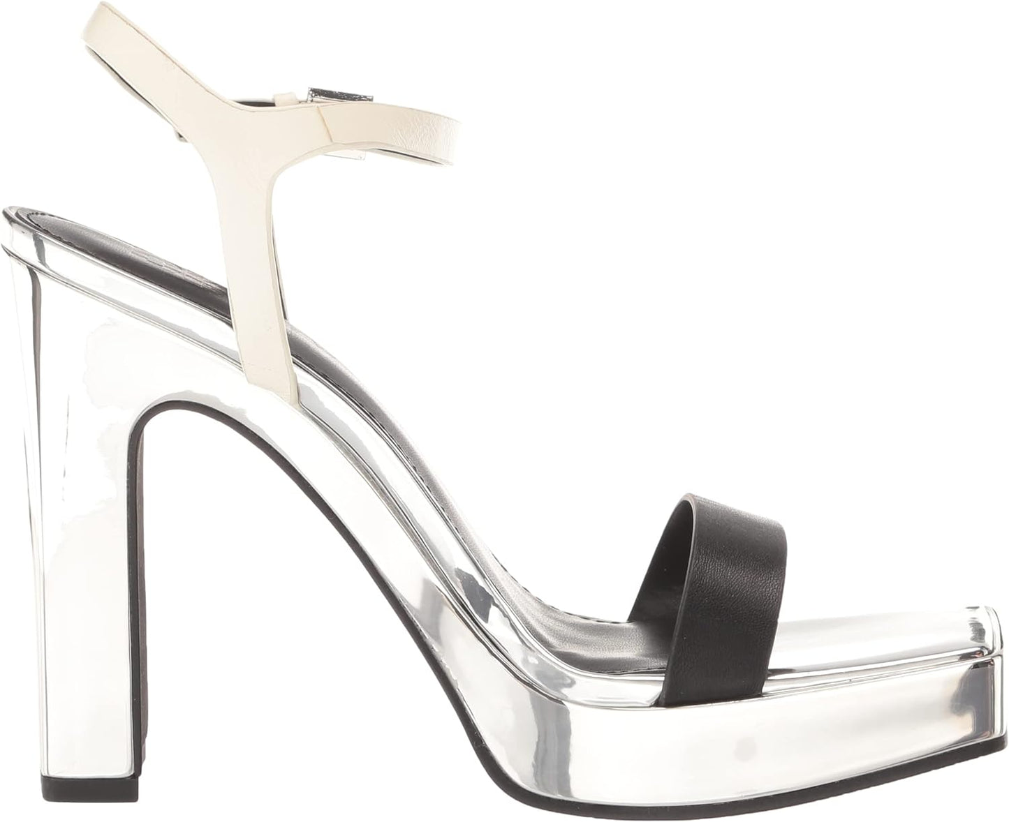 DKNY Women's Maiden Ankle-Strap Sandals  Color Black/Cream Size 5.5M