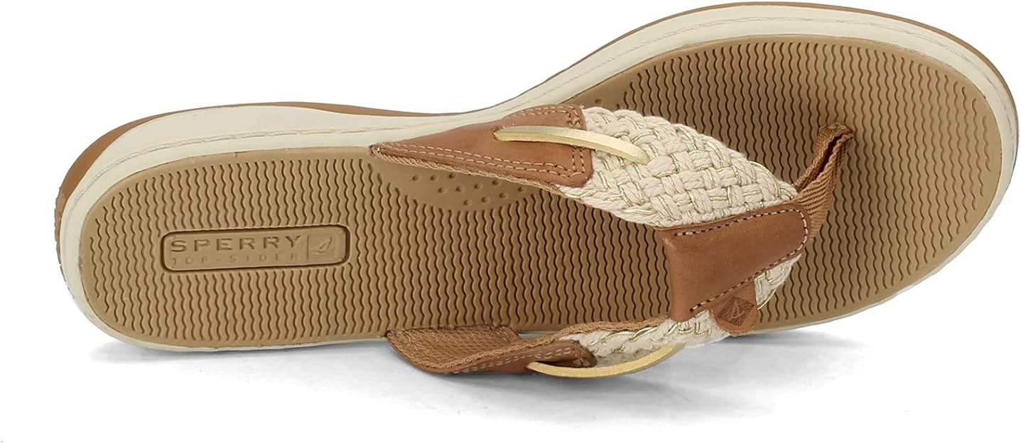 Sperry Women's Parrotfish Flip Flop  Gold Size 6