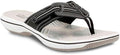 Clarks Women's Cloudsteppers Brinkley Jazz Sandals  Black Size 12