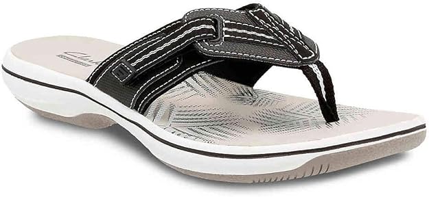 Clarks Women's Cloudsteppers Brinkley Jazz Sandals  Black Size 12