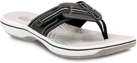 Clarks Women's Cloudsteppers Brinkley Jazz Sandals  Black Size 12