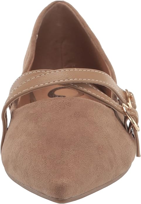 Journee Collection Women's Patricia Slip On Pointed Toe Ballet Flats  Color Taupe Size 8.5M