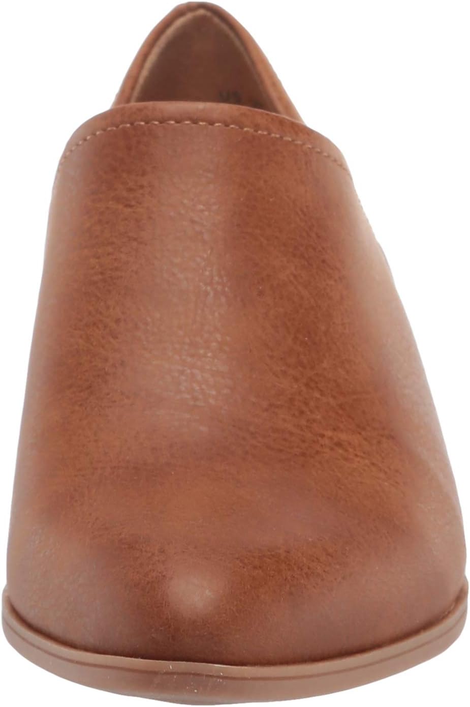 Naturalizer Women's Carlyn  Faux Leather Block Heel Shooties  Color Tan Size 10W