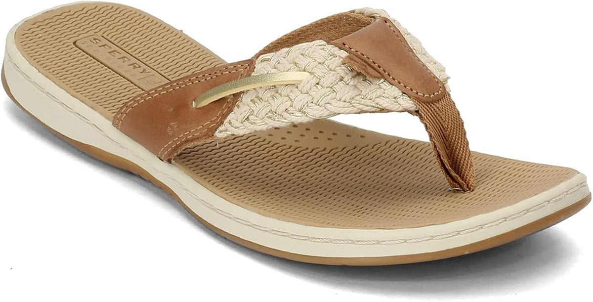 Sperry Women's Parrotfish Flip Flop  Gold Size 9