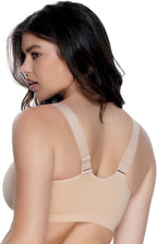 Paramour Women's Utopia Front-Close Racerback T-Shirt Bra  Warm Neutral Size 34C