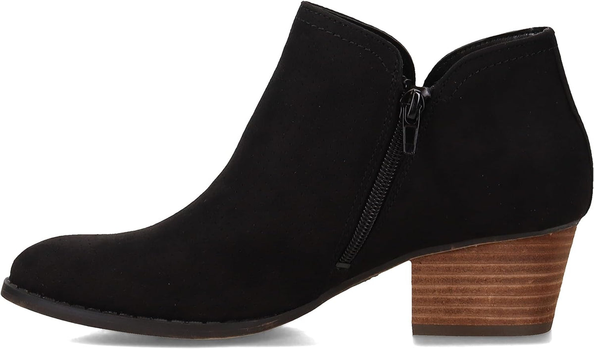 LifeStride Women's Blake Booties  Black Microfiber Size 6.5