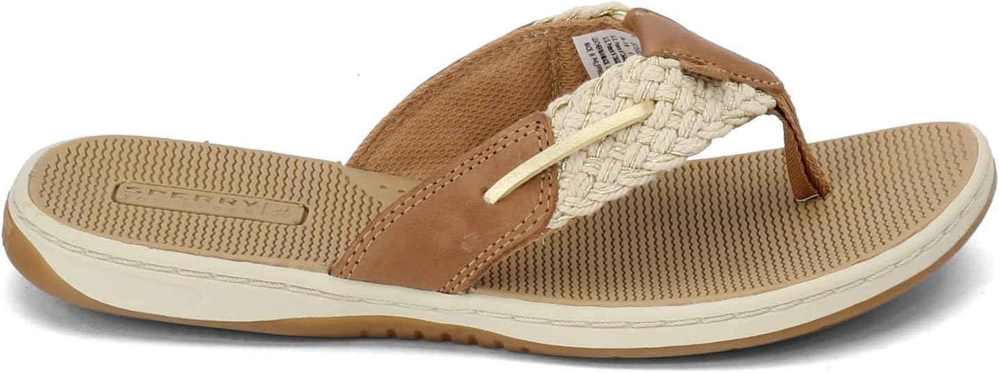 Sperry Women's Parrotfish Flip Flop  Gold Size 6
