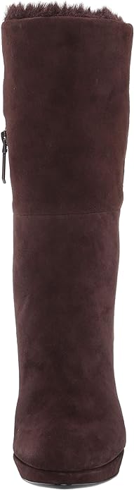 Calvin Klein Women's Pebbles Mid Calf Boot  Color Coffee Bean Size 9M