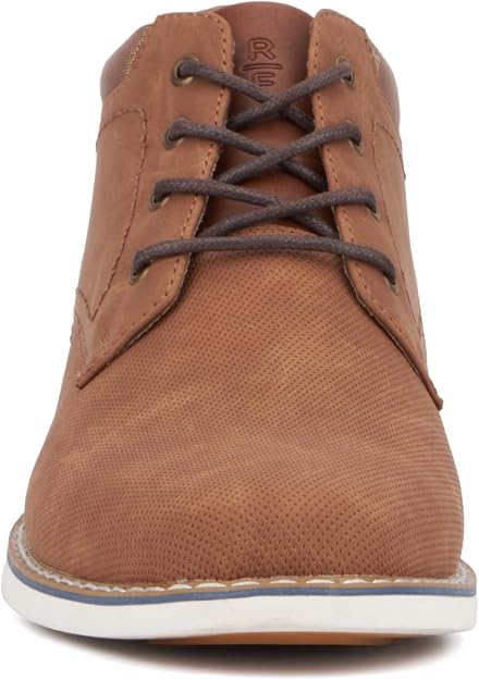 Reserved Footwear Men's Keith  Casual Round Toe Boots  Cognac Size 10.5