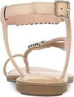 bar III Women's Vella Flat Sandals  Color Blush Snake Size 6M