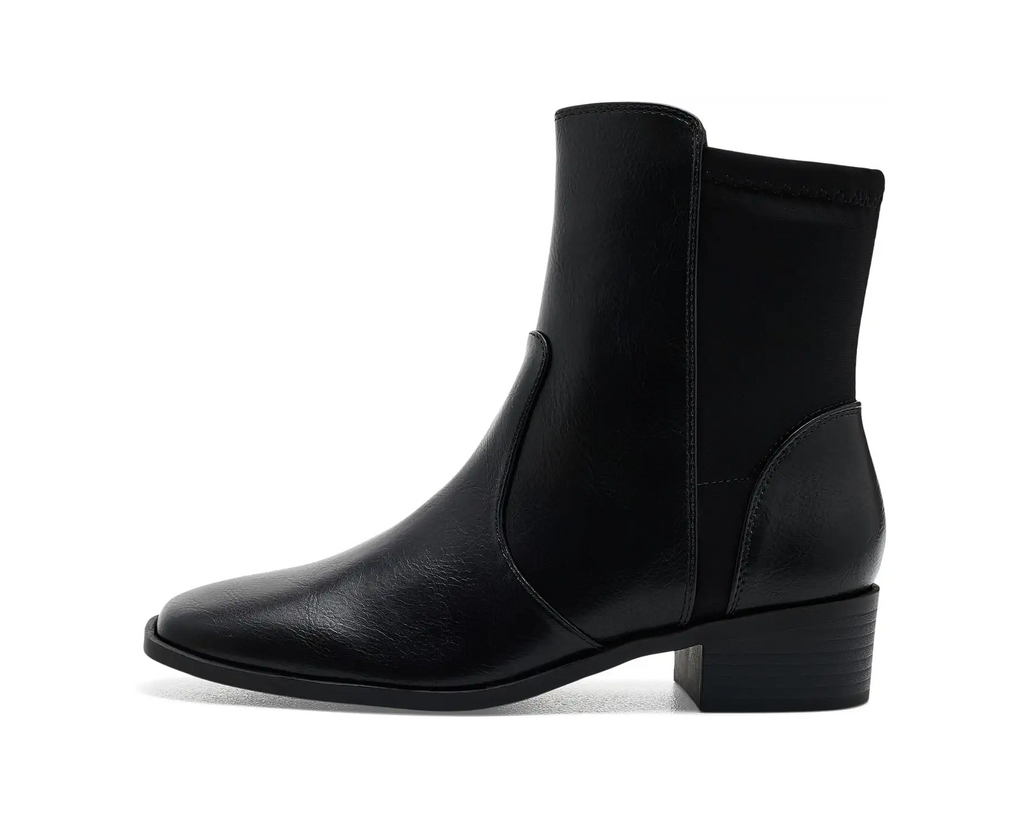 Journee Collection Women's Renna Chelsea Boots   Black Smooth Size 7.5