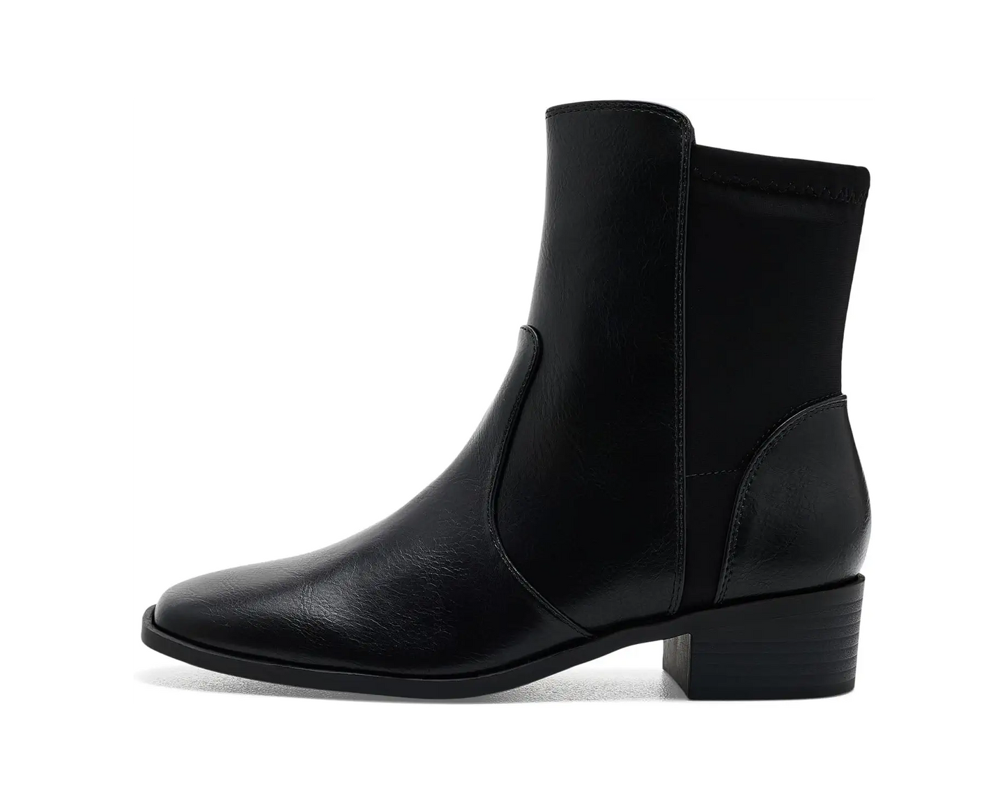 Journee Collection Women's Renna Chelsea Boots   Black Smooth Size 7.5