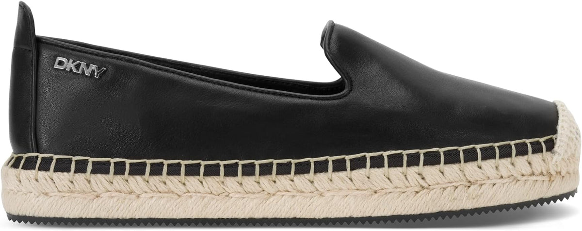 DKNY Women's Mallandra Slip-On Espadrille Sandals  Black Size 7.5