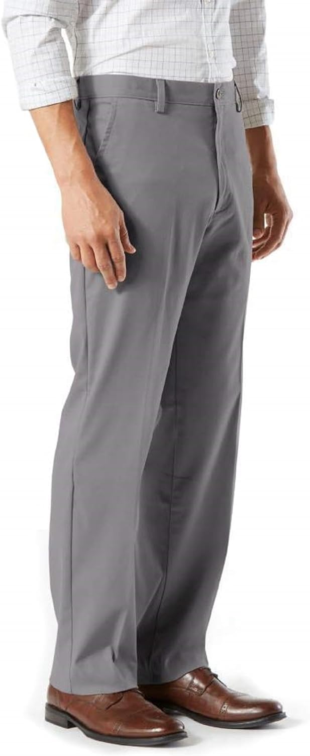 Dockers Men's Easy Stretch Classic Fit Khaki Pants  Color Burma Grey W42xL30