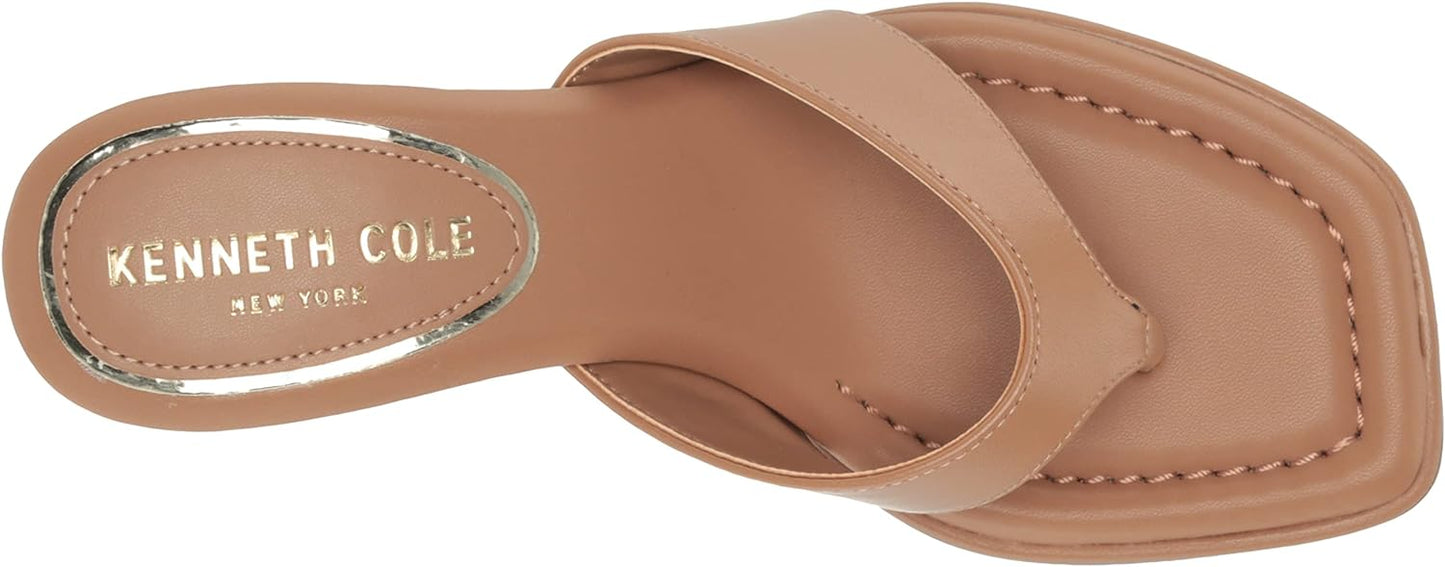 Kenneth Cole New York Women's Classic Geneva Wedge Sandals  Color Tan Size 7.5M