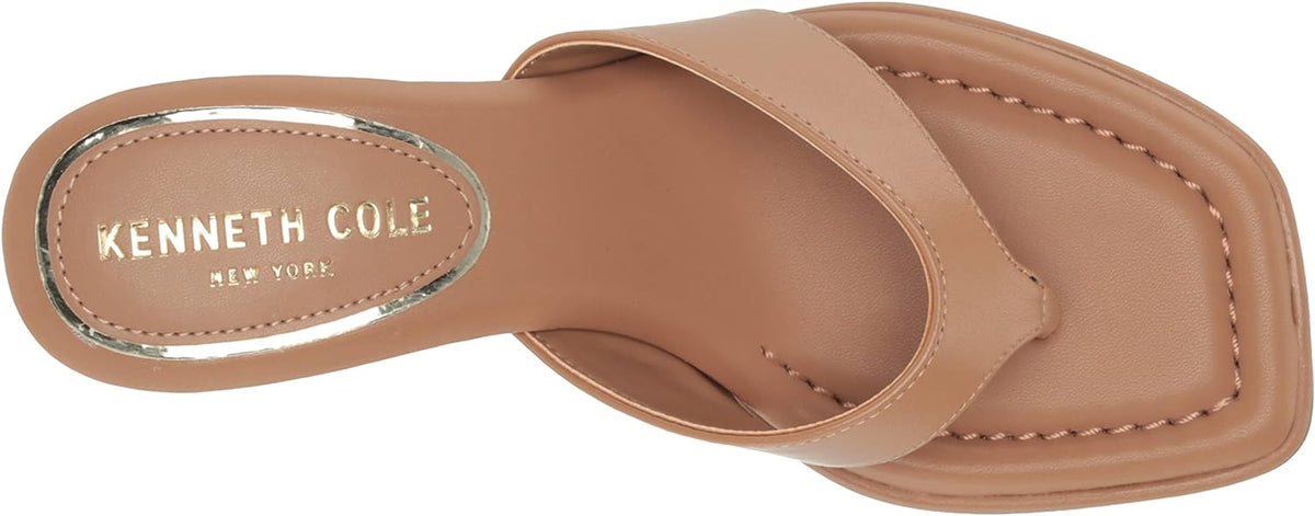 Kenneth Cole New York Women's Classic Geneva Wedge Sandals  Tan Size 7.5