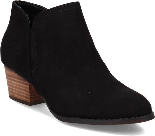 LifeStride Women's Blake Booties  Black Microfiber Size 6.5