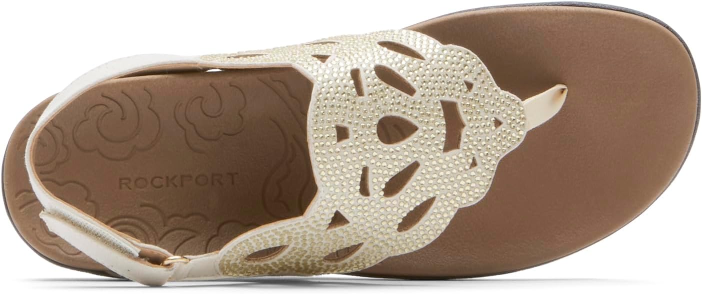 Rockport Women's Ridge Slingback Sandals  Color Gold Bling Size 10M