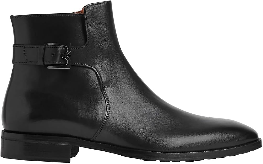 Bruno Magli Men's Angiolini Buckle Boots  Black Size 11.5