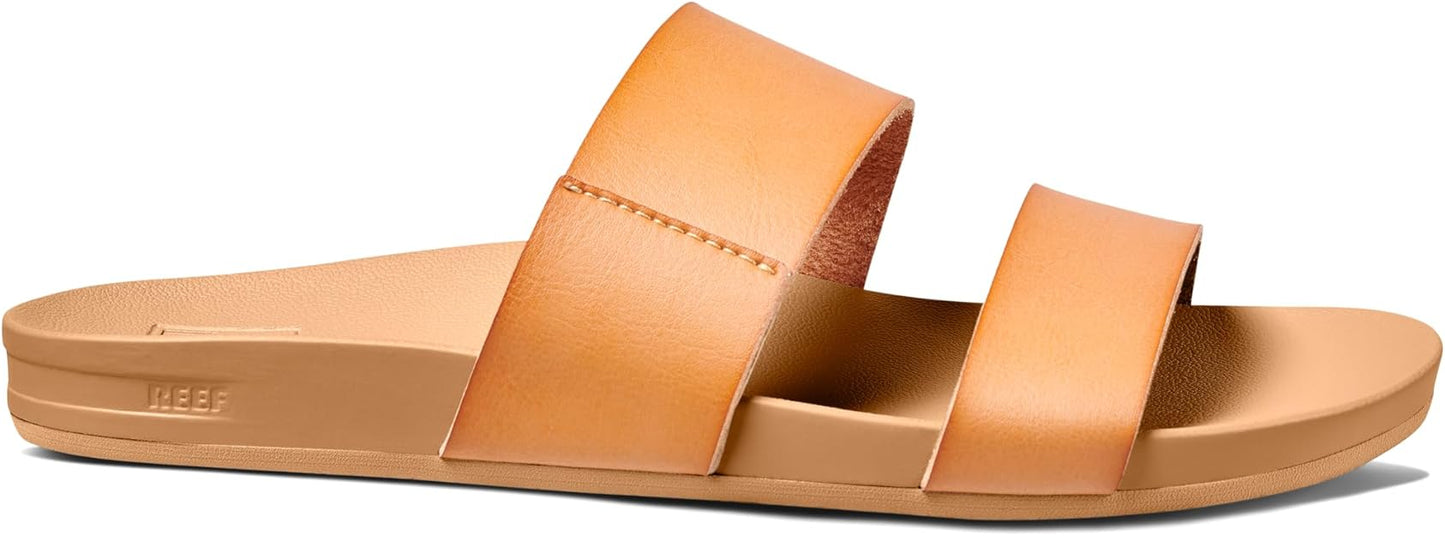 REEF Women's Cushion Vista Slide Sandal  Natural Size 7