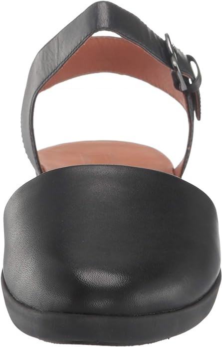 FitFlop Women's Cova Ii Ballet Flat  Color Black Leather Size 6M